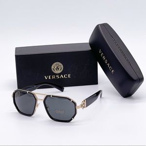 NEW VERSACE VE2228 1002/87 SUNGLASSES VERSACE MOD 2228 BLACK